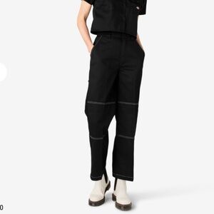 Dickies NWOT Women’s Relaxed Fit Double Knee Pants Contrast Stitch Workwear
